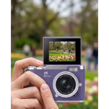 48 MP Dijital Fotoğraf Makinesi 4K Video Flip Ekranlı Kompakt