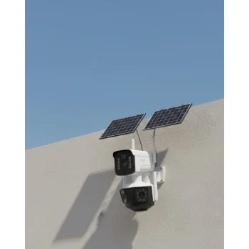 4G Destekli Çift Güneş Panelli IP Kamera Gece Görüşlü ve Sesli İletişimli