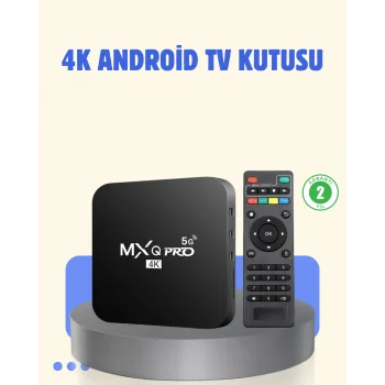 4K Android TV Box – 2GB RAM 16GB ROM, Hızlı Wi-Fi Bağlantılı Akıllı Medya Kutusu