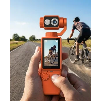 4K Video Çekim Özellikli Gimbal Kamera 180 Derece Dönebilen Lens Stabil Çekim