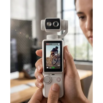 4K Vlog Kamera Otomatik Odaklama ve Döndürülebilir Lensli Taşınabilir El Kamerası