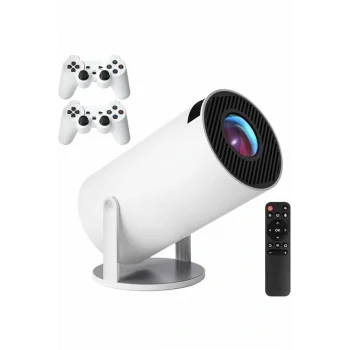 4K Wireless Çift Kollu Kumandalı Oyun Projeksiyonu Retro Video Oyunu