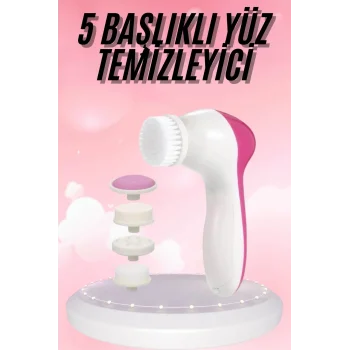 5 Başlıklı Titreşimli Cilt Temizleme Seti Canlandırıcı ve Onarıcı