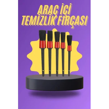 5 Parça Araç İçi Temizlik Fırçası Araç İçi-Dışı Temizleme Fırça Seti