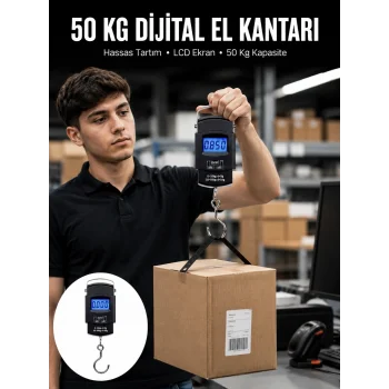 50 Kg Dijital El Terazisi Cep Tartısı El Kantarı Terazi Yeni Nesil