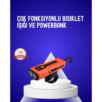 600 Lümen Şarjlı Bisiklet Farı COB Yan  Acil Durum