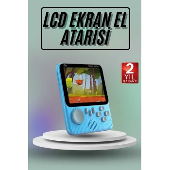 666 Oyunlu Retro El Konsolu Atari 3.5 İnç Taşınabilir Oyun Konsolu