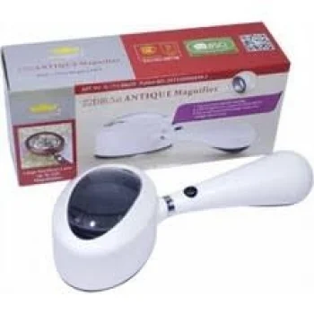 Işıklı 60x35 (6.5X) Antikacı El Büyüteci (0177)