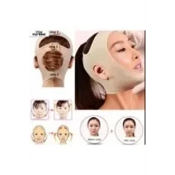 Çene Boyun Bandı small Krem Renk (0177)