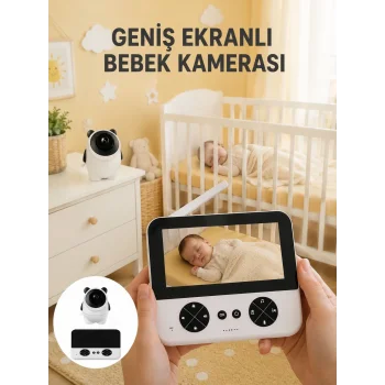720P HD Gece Görüşlü Kablosuz Bebek Kamerası İki Yönlü Sesli