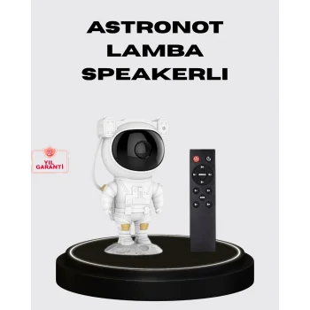 8 Efektli Astronot Galaxy Projektör Uzaktan Kumandalı LED Gece Lambası