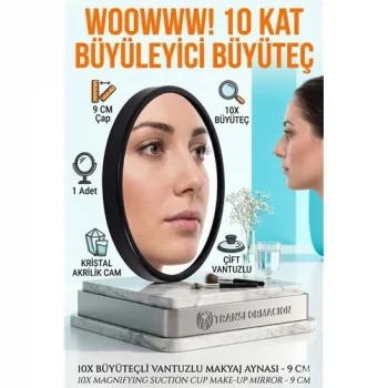9 Cm 10x Büyüteçli Makyaj Aynası 717184