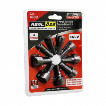 9  PARÇA   - 5-13 MM MANYETİK SOMUN SÖKME - ÇATI ADAPTÖRÜ (5047)