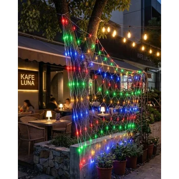 Ağ Şeklinde LED File Işık Dekoratif Ortam Aydınlatma Bahçe Balkon Süsü