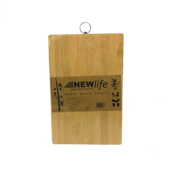 AHŞAP KOYU BAMBU KESİM PANOSU METAL KULPLU 18X28CM (5047)