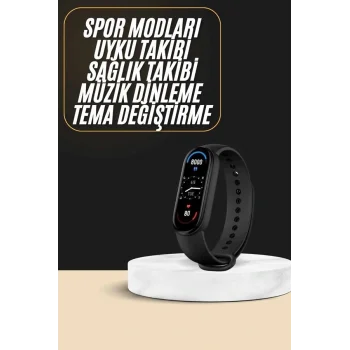 Akıllı Bileklik Android ve İOS Uyumlu Bildirim ve Çağrı Görme Spor Takibi