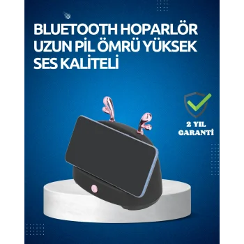 Akıllı Kablosuz Telefon Tutucu ve Stereo Hoparlör – Kolay Kullanım ve Yüksek Ses Kalitesi