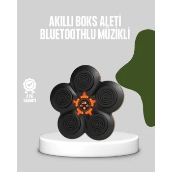 Akıllı Müzikli Boks Makinesi Bluetooth Bağlantılı Işıklı Hedefli Fitness Aleti