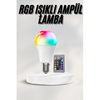 Akıllı RGB Led Ampul Led Uzaktan Kumandalı Renk Değiştiren Ampul