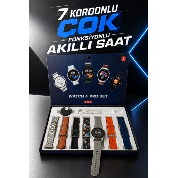 Akıllı Saat 7 Kordonlu Yeni Nesil Arama Cevaplayan Çok Fonksiyonlu