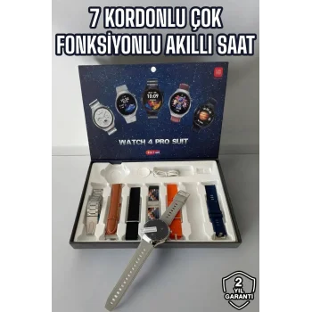 Akıllı Saat 7 Kordonlu Yeni Nesil Arama Cevaplayan Çok Fonksiyonlu