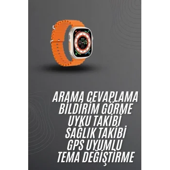 Akıllı Saat Arama Cevaplayan Bildirim Görme Yeni Nesil Bluetooth Bağlantılı