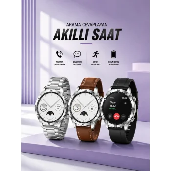 Akıllı Saat Bildirim Görme Sesli Görüşme Çoklu Kordon GPS Takibi