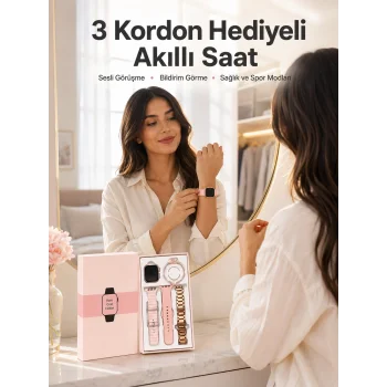 Akıllı Saat Bluetooth Bağlantılı Aksesuar Hediyeli GPS Takibi