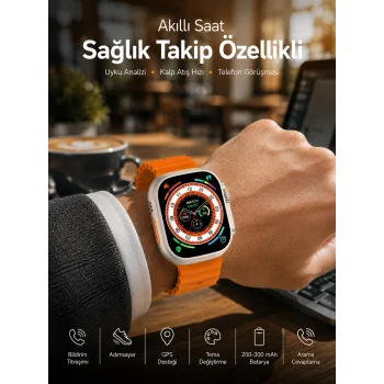 Akıllı Saat Bluetooth Bağlantılı Uyku ve Sağlık Takibi