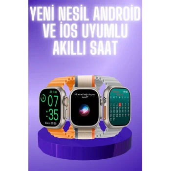 Akıllı Saat Çok Fonksiyonlu Unısex Sosyal Medya Girişli Bluetooth Bağlantılı