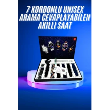 Akıllı Saat Çoklu Kordon Seçenekli Dokunmatik Ekran Nabız Sensörlü