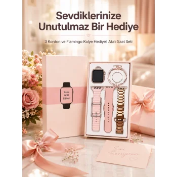 Akıllı Saat Sesli Görüşme Bildirim Görme Uyku ve Sağlık Takibi