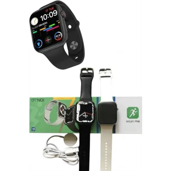 Akıllı Saat Wireless Şarj Yüksek Çözünürlüklü Müzik Dinleme Sesli Cevaplama