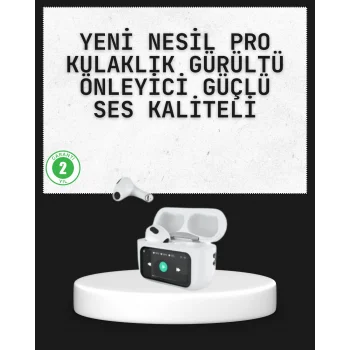 Akıllı Sensörlü Su Geçirmez Bluetooth Kulaklık Güçlü Batarya ve Bass