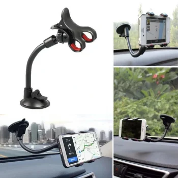 Akrobat Cama Sabitlenen Güçlü Vakumlu 360 Derece Dönen Tüm Modellere Uyan Oto Telefon Tutucu (5047)