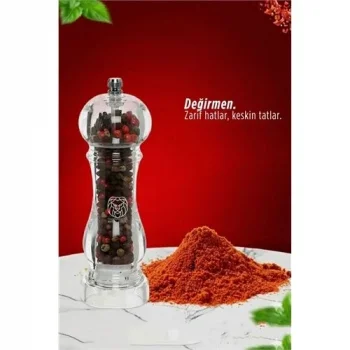 Alistair Serisi Kristal Akrilik Seramik Dişli Ayarlanabilir Lüks Baharat Öğütücü 16 Cm 722917