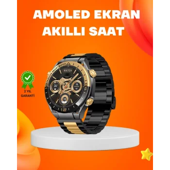 Amoled Akıllı Saat IP67 Su Geçirmez 3 Bileklikli Sağlık Takipli