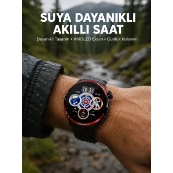 AMOLED Ekranlı Akıllı Saat Bluetooth Arama ve NFC Destekli Yeni Nesil