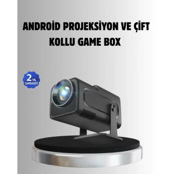 Android Projeksiyon Game Box – 1280x720p HD Çözünürlük, Bluetooth,HDMI ve USB Girişli