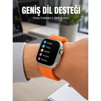Android ve İOS Uyumlu Uyku ve Sağlık Takibi Yapabilen 3 Kordonlu Akıllı Saat
