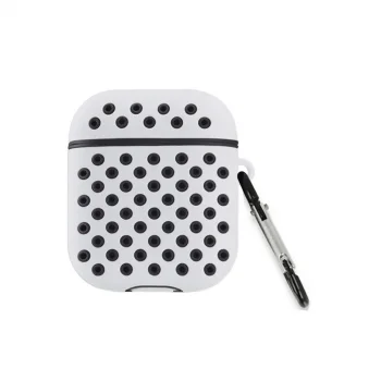 Apple Airpods 3 (3.nesil) Spor Delikli Kılıf - Gri-siyah