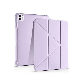 Apple İpad Air 13 (2024) Kılıf Kalemlikli Mars Tablet Kılıfı - Lila