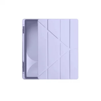Apple İpad Pro 11 (2024) Kılıf Kalemlikli Hugo Tablet Kılıfı - Lila
