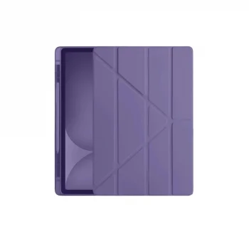 Apple İpad Pro 11 (2024) Kılıf Kalemlikli Hugo Tablet Kılıfı - Mor