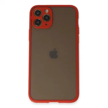 Apple İphone 11 Pro Kılıf Montreal Silikon Kapak - Kırmızı