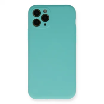İphone 11 Pro Kılıf Nano İçi Kadife Silikon - Turkuaz