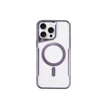 Apple İphone 11 Pro Max Kılıf Boyi Magsafe Silikon Kapak - Derin Mor