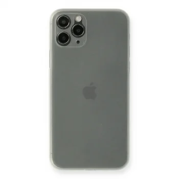 Apple İphone 11 Pro Max Kılıf Pp Ultra İnce Kapak - Beyaz