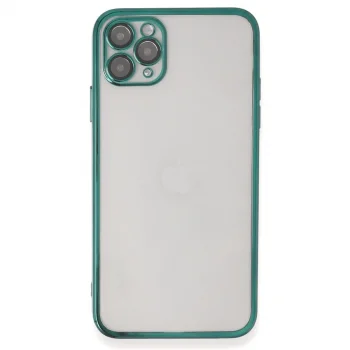 Apple İphone 11 Pro Max Kılıf Razer Lensli Silikon - Yeşil