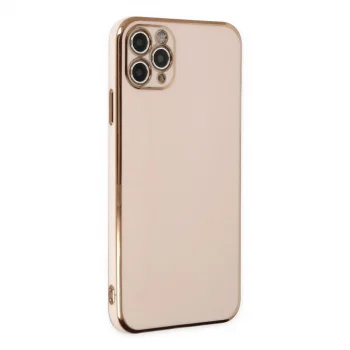 Apple İphone 11 Pro Max Kılıf Volet Silikon - Pembe